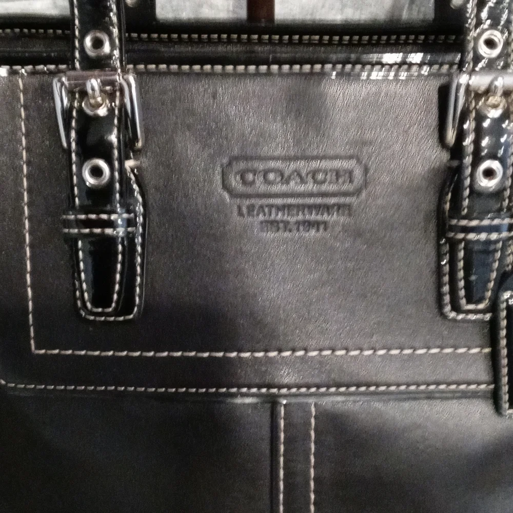 💝Coach Black leather purse Authentic - Picture 5 of 15